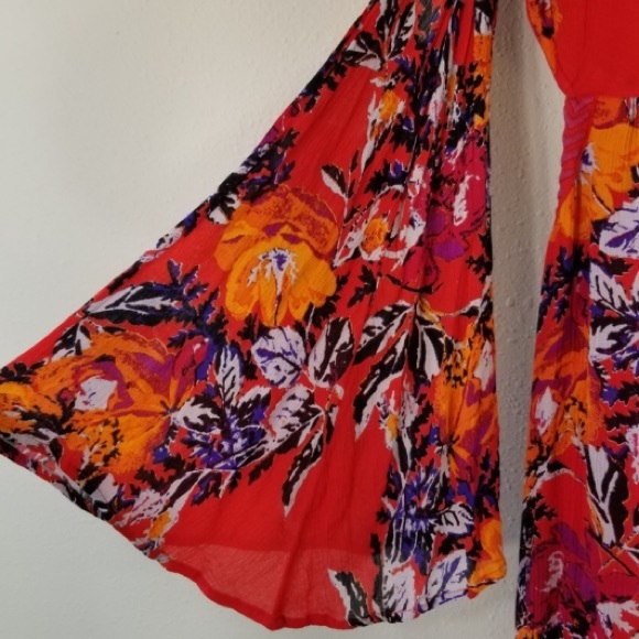 Free People Boho Falling Flowers Jumpsuit - Picture 3 of 8